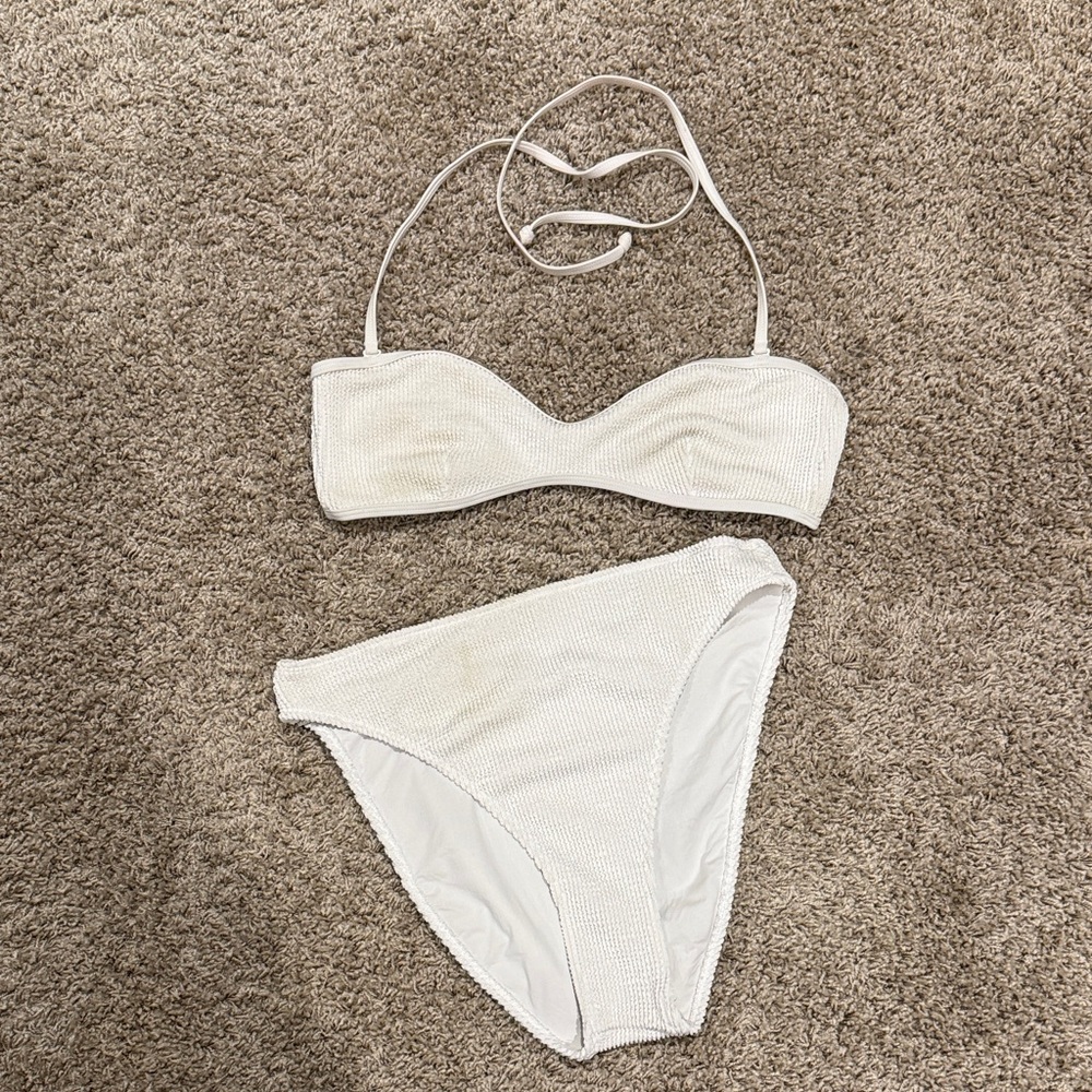 Good American Off White Bikini Set